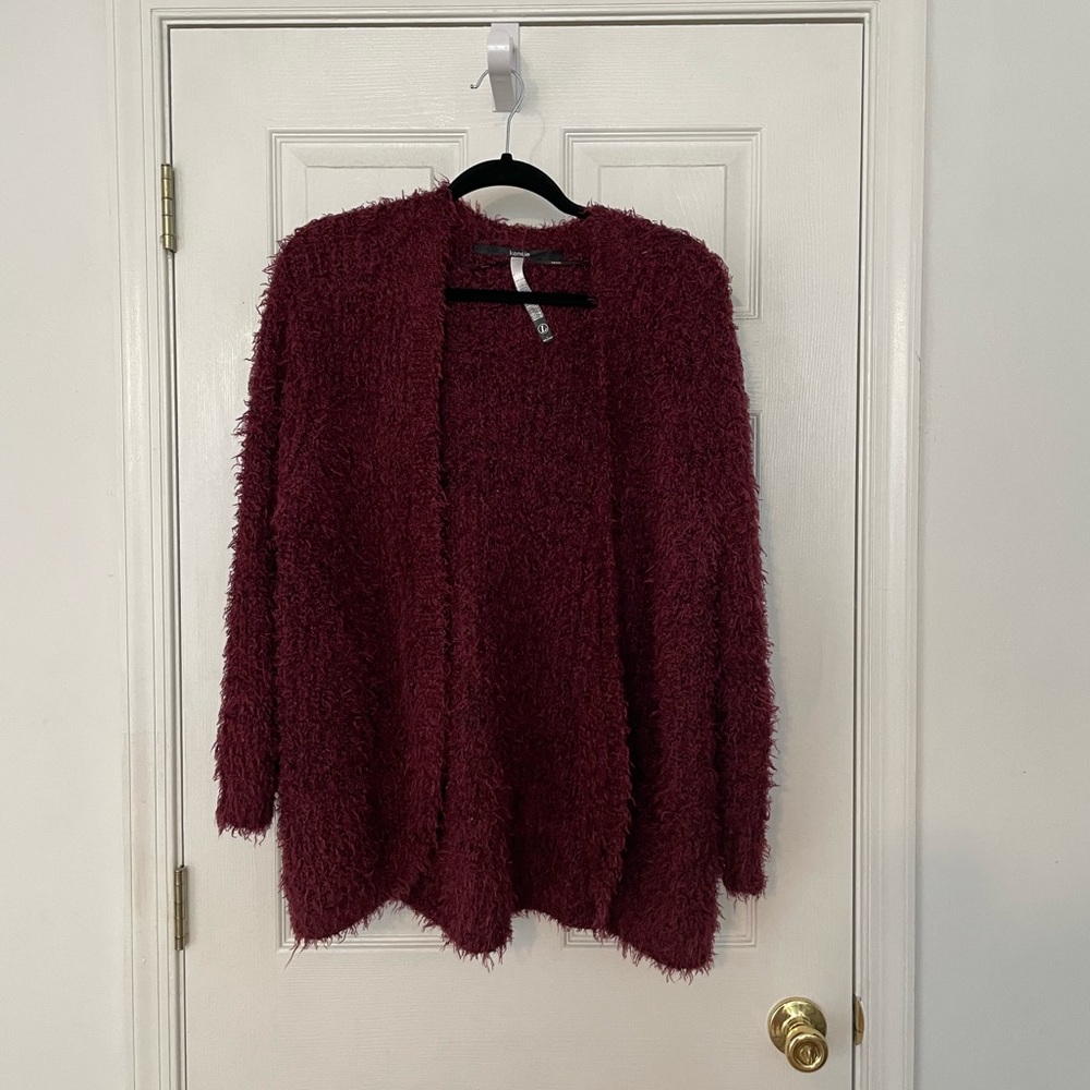 Kensie eyelash sweater cardigan
